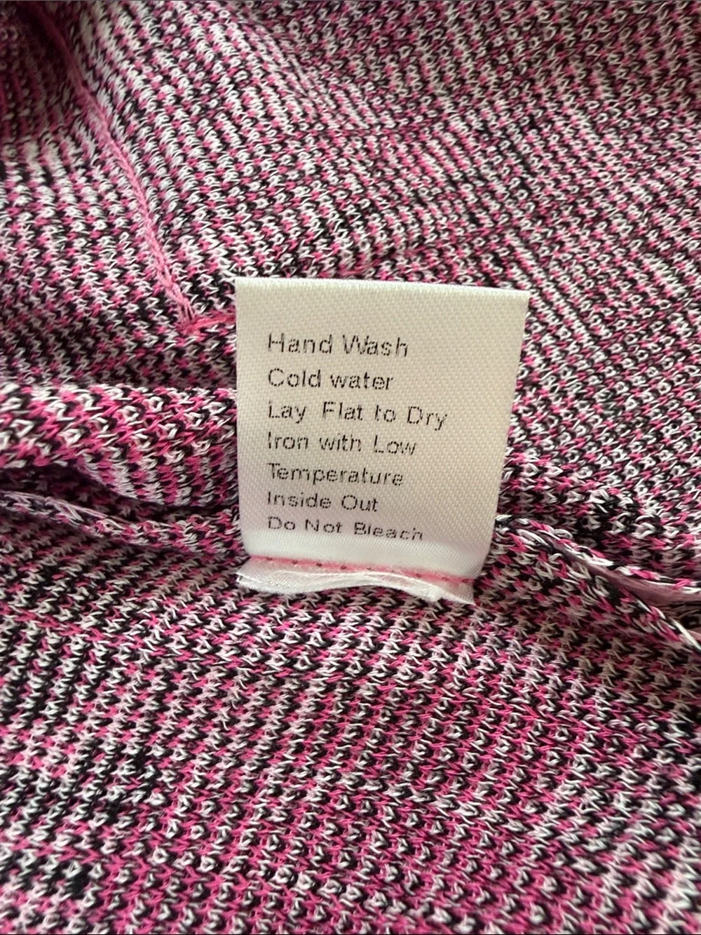 Ming Wang Fuchsia Pink Floral Knit Jacket Textured Blazer Cardigan L